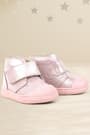 Rakerplus Yoohoo Genuine Leather Pink Shiny Velcro Baby Girl Boots