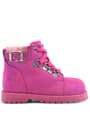 Rakerplus Griffon Zippered Genuine Leather Pink Baby Girl Winter Boots