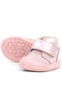 Rakerplus Yoohoo Genuine Leather Pink Shiny Velcro Baby Girl Boots