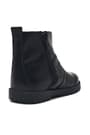 Rakerplus Genuine Leather black patent leather Zippered Girls Kids Boots