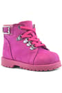 Rakerplus Griffon Zippered Genuine Leather Pink Baby Girl Winter Boots