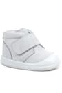 Rakerplus Yoohoo Genuine Leather White Velcro Baby Girls' Boots