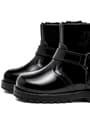 Rakerplus Chiron Genuine Leather Black Patent Tasseled Baby Girl Boots