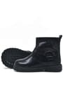 Rakerplus Genuine Leather black patent leather Zippered Girls Kids Boots