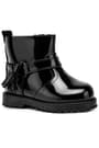 Rakerplus Chiron Genuine Leather Black Patent Tasseled Baby Girl Boots