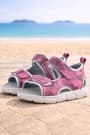 Rakerplus Wisps Genuiner Leather Pink Banded Babies Sandals