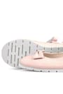 Rakerplus Powder Pink Bow and Velcro Girls' Flat Shoes