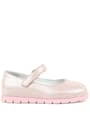 Rakerplus Genuine Leather Pink Ballerina Girls Flat Shoes
