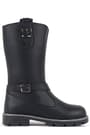 Rakerplus Black Zippered Girls Under Knee Boots Booties