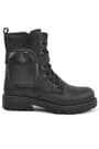 Rakerplus Black With Zipper Lace Up With Wallet Girls Boots