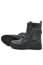 Rakerplus Black With Zipper Lace Up With Wallet Girls Boots