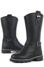 Rakerplus Black Zippered Girls Under Knee Boots Booties