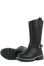 Rakerplus Black Zippered Girls Under Knee Boots Booties