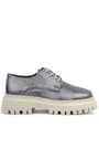 Rakerplus Platinum Genuine Leather Laced Up Women's Oxford Casual Shoes
