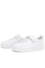 Rakerplus Hakiki Deri Beyaz Cırtlı Bağcıklı Kız Çocuk Sneakers