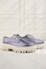 Rakerplus Platinum Genuine Leather Floral Detailed Lace-Up Oxford Casual Shoes