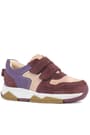 Rakerplus Genuine Leather Claret Red Pink Banded Girls Sportts Shoes