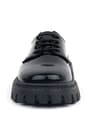 Rakerplus Black Patient Leather Laced Up Girls Kids' Oxford School Shoes