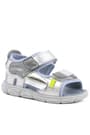 Rakerplus Genuine Leather Grey Shiny Kids Sandals