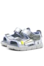 Rakerplus Genuine Leather Grey Shiny Kids Sandals