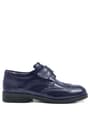 Rakerplus Navy Blue Velcro Oxford Boys Patent Leather Shoes 3060-LR-C.26