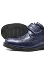 Rakerplus Navy Blue Velcro Oxford Boys Patent Leather Shoes 3060-LR-C.26