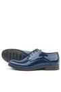 Rakerplus Navy Blue Patent Leather Lace up Oxford Kids School Shoes 3020-LR-B.26