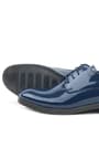 Rakerplus Navy Blue Patent Leather Lace up Oxford Kids Shoes 3020-LR-B.36