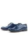 Rakerplus Navy Blue Patent Leather Lace up Oxford Kids School Shoes 3020-LR-B.26