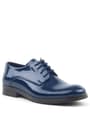Rakerplus Navy Blue Patent Leather Lace up Oxford Kids School Shoes 3020-LR-B.26