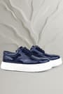 Rakerplus Navy Blue Rougan White Sole Oxford Kids Classic Shoes 3074-LR-B.26