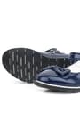 Rakerplus Navy Blue Rougan With Bow Velcro Girls' Babettes 101-LR.28