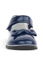 Rakerplus Navy Blue Rougan With Bow Velcro Girls' Babettes 101-LR.28