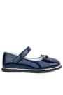 Rakerplus Navy Blue Rougan With Bow Velcro Girls' Babettes 101-LR.28