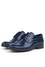 Rakerplus Navy Blue Patient Leather Oxford Laced Up Classic Kids' Shoes 3021-LR-B.26