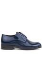 Rakerplus Navy Blue Patient Leather Oxford Laced Up Classic Kids' Shoes 3021-LR-B.26
