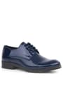 Rakerplus Navy Blue Patient Leather Oxford Laced Up Classic Kids' Shoes 3021-LR-B.26