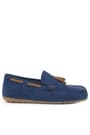Rakerplus Navy Blue Suede Kid Boys Loafers Shoes 3400-LT.26