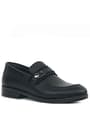 Rakerplus Loafer Genuine Leather Black Classic Boys' Shoes 3041-S1-DERI.36