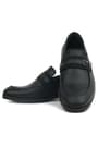 Rakerplus Loafer Genuine Leather Black Classic Boys' Shoes 3041-S1-DERI.36
