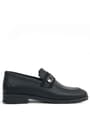 Rakerplus Loafer Genuine Leather Black Classic Boys' Shoes 3041-S1-DERI.36