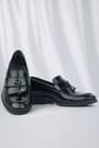 Rakerplus Loafer Black Patient Leather Classic Shoes For Boys 3040-SR.26
