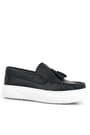 Rakerplus Black Faux Leather Boys Moccasin Shoes 3404-SS.26