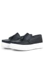 Rakerplus Black Faux Leather Boys Moccasin Shoes 3404-SS.26