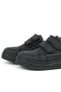 Rakerplus Black Genuine Leather Banded Men Kids' Sneaker Shoes X3506-S1-DERI.31