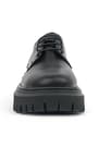 Rakerplus Genuine Leather Black Rougan Laced Up Women Oxford Casual Shoes 1030-SR-B-DERI-D.36