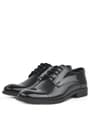 Rakerplus Black Pattent Leather Laced Kids Oxford Classical Shoes 3021-SR-B.36
