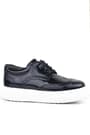Rakerplus Black Patient Leather White Sole Classic Shoes For Boys 3074-SR-B.26