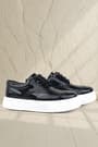 Rakerplus Black Patient Leather White Sole Classic Shoes For Boys 3074-SR-B.26