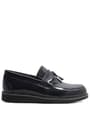 Rakerplus Siyah Rugan Loafer Çocuk Okul Ayakkabı 3050-SR.36